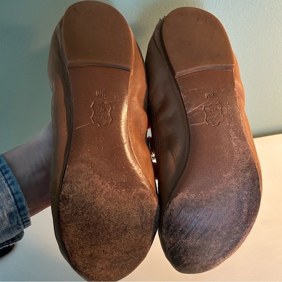 Tory Burch Ballerina Jolie Tan Slipper Flats - Picture 5 of 6